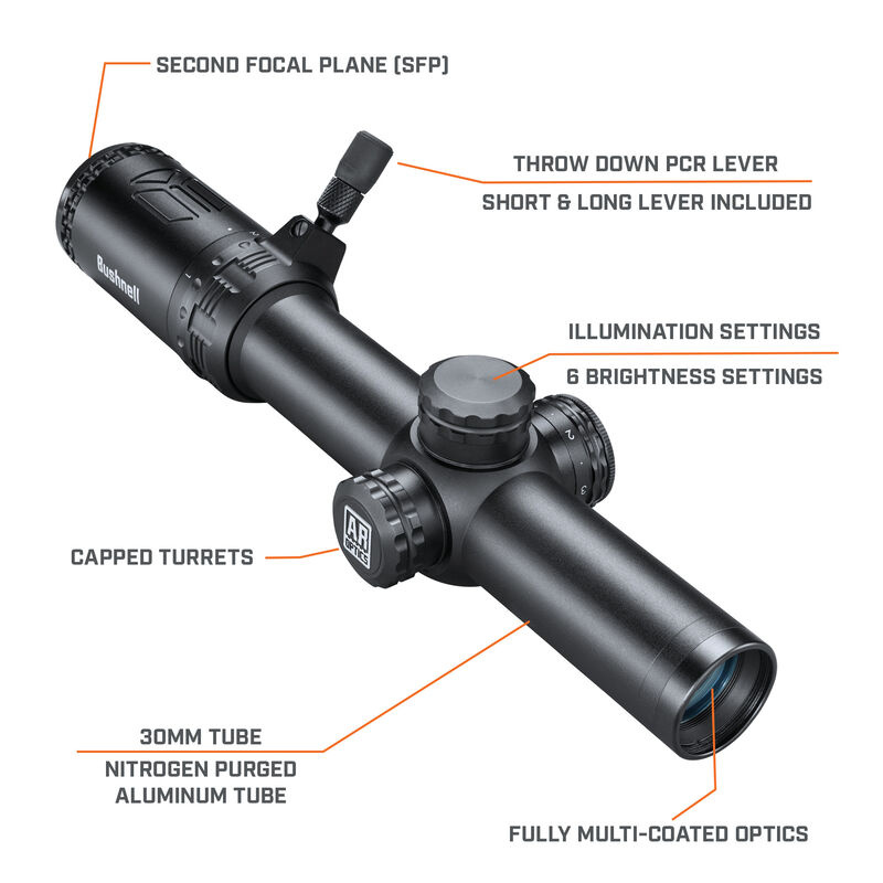 AR Optics&reg; 1-6x24 Illuminated Riflescope